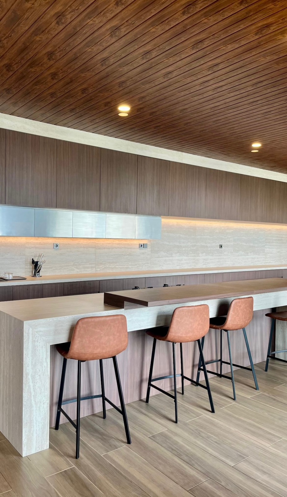 Kitchen Bar Modern Villa Elhafz Hills Safari